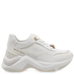 Γυναικείο chunky sneaker Renato Garini σε λευκό χρώμα, πλάγια όψη