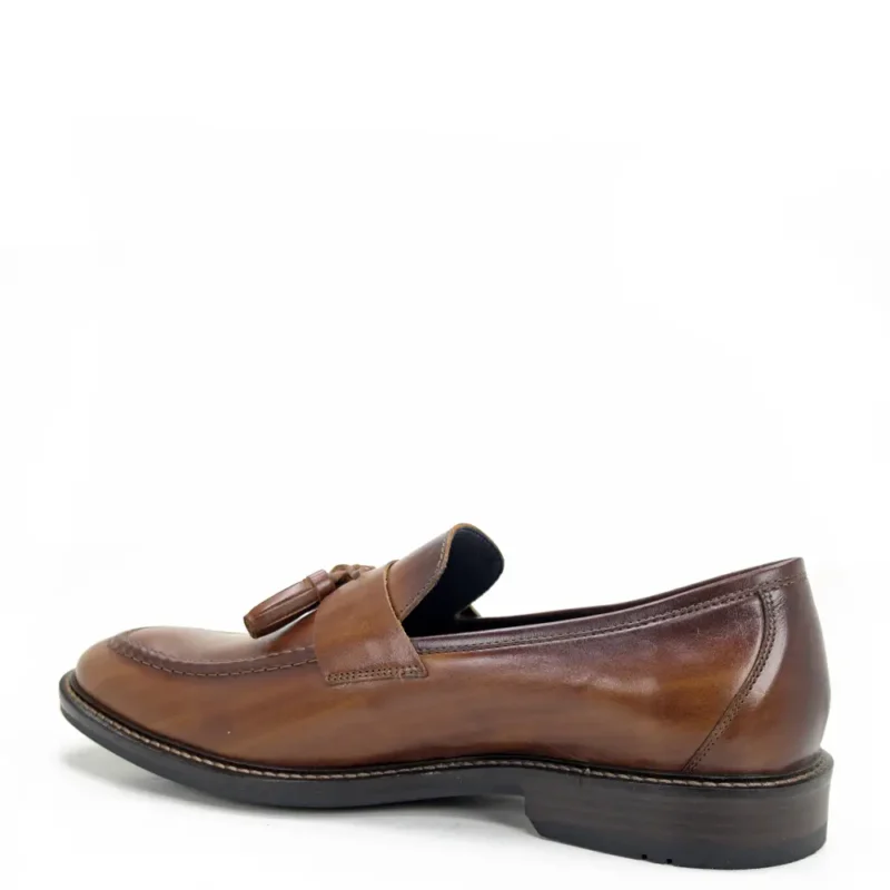 Ανδρικό loafer Damiani 4402Λ ταμπά λεπτομέρεια φούντας
