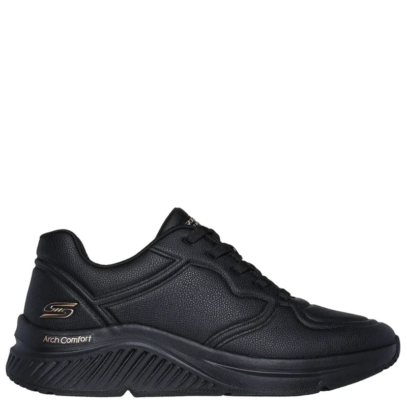 Γυναικεία sneakers Skechers Bobs 117560 Μαύρα σε πλάγια όψη