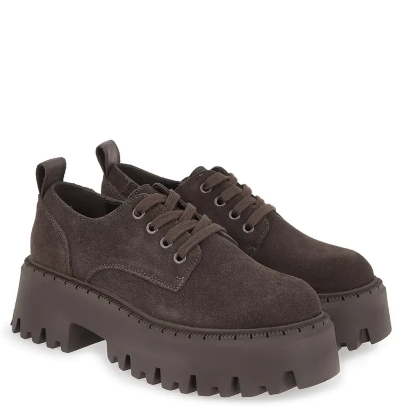 Γυναικεία oxfords Renato Garini X103R2363504 Καφέ Καστόρι — πλήρης όψη ζευγαριού