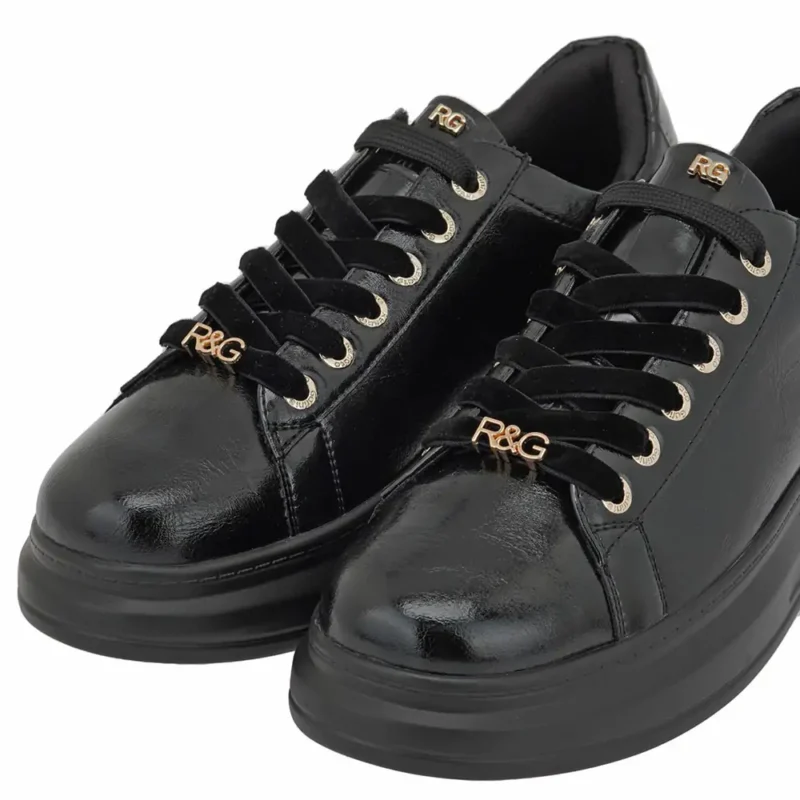 Λεπτομέρεια σπαστού λουστρίνι γυναικείων sneakers Renato Garini X119R0582G73