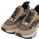 Λεπτομέρεια υφάσματος πλατίνα γυναικείων sneakers Renato Garini X119R164414Y
