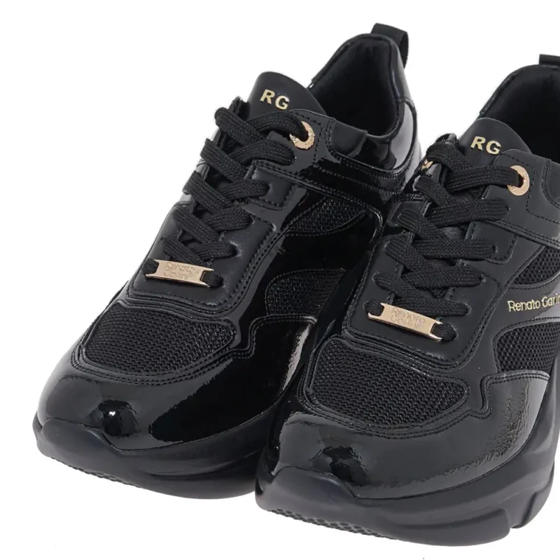 Λεπτομέρεια βερνί σπαστό γυναικείων sneakers Renato Garini X119R164429Z