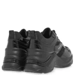 Γυναικεία sneakers Renato Garini X119R164429Z Μαύρο Βερνί Σπαστό Μαύρο — πίσω όψη