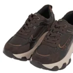 Λεπτομέρεια στάμπας μπρονζέ γυναικείων sneakers Renato Garini X119R2083AF7