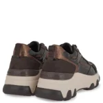 Γυναικεία sneakers Renato Garini X119R2083AF7 Καφέ Στάμπα Μπρονζέ — πίσω όψη