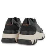 Γυναικεία sneakers Renato Garini X119R2083AG2 Μαύρο Στάμπα Λεοπάρ — πίσω όψη