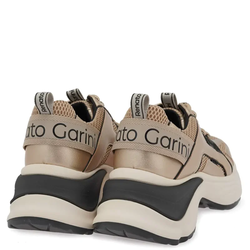 Γυναικεία sneakers Renato Garini X119R2453L46 Πλατίνα — πίσω όψη