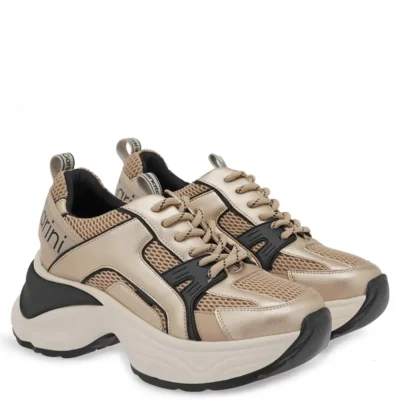 Γυναικεία sneakers Renato Garini X119R2453L46 Πλατίνα — πλήρης όψη ζευγαριού