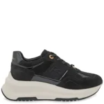 Γυναικεία sneakers Renato Garini X119R3543004 Μαύρο Καστόρι σε πλάγια όψη