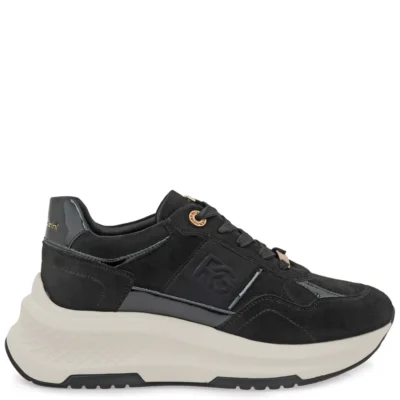 Γυναικεία sneakers Renato Garini X119R3543004 Μαύρο Καστόρι σε πλάγια όψη