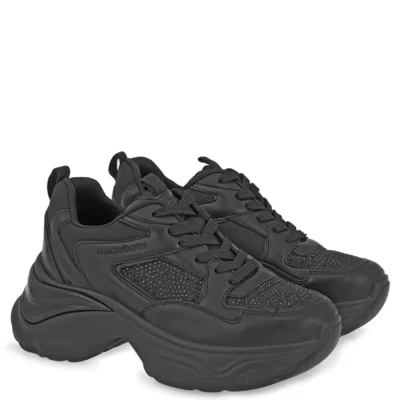 Γυναικεία sneakers Renato Garini X119R7103171 Μαύρο Στρας — πλήρης όψη ζευγαριού