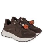 Γυναικεία sneakers Renato Garini X119R8043AF2 Καφέ Καστόρι Καφέ Βερνί — πλήρης όψη ζευγαριού