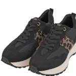 Λεπτομέρεια λεοπάρ υφάσματος γυναικείων sneakers Renato Garini X119R8073019