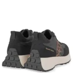 Γυναικεία sneakers Renato Garini X119R8073019 Μαύρο Λεοπάρ — πίσω όψη
