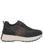 Γυναικεία sneakers Renato Garini X119R8073019 Μαύρο Λεοπάρ σε πλάγια όψη