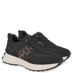 Γυναικεία sneakers Renato Garini X119R8073019 Μαύρο Λεοπάρ — πλήρης όψη ζευγαριού