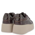 Γυναικεία sneakers Renato Garini X119R8853AM8 Μπορντό Σπαστό Βερνί — πίσω όψη