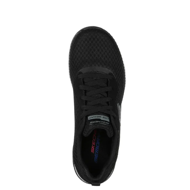 Γυναικεία sneakers Skechers 12606 Bountiful Μαύρα όπως φοριούνται, άνωθεν όψη