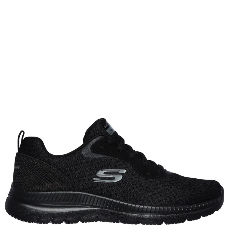 Skechers 12606 Bountiful Γυναικεία Sneakers Μαύρα Πλάγια Όψη Γυναικεία sneakers Skechers 12606 Bountiful μαύρα σε πλάγια όψη