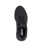 Ανδρικά sneakers Skechers 118110 BBK Μαύρο όπως φοριούνται, επάνω όψη