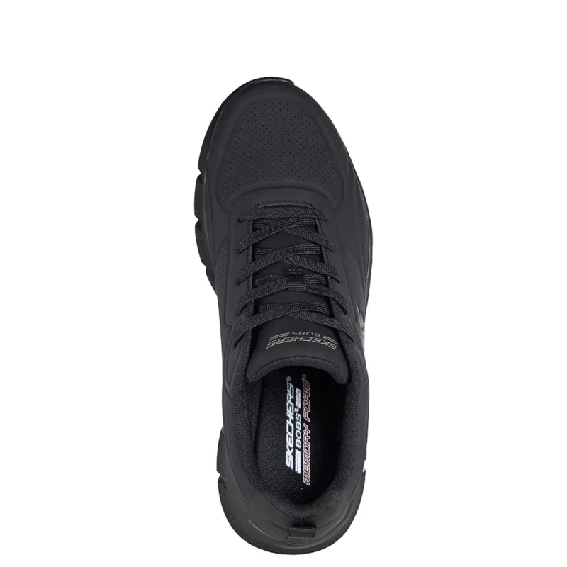 Ανδρικά sneakers Skechers 118110 BBK Μαύρο όπως φοριούνται, επάνω όψη