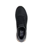 Ανδρικά sneakers Skechers 118424 BLK Μαύρο όπως φοριούνται, επάνω όψη