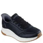 Ανδρικά sneakers Skechers 118424 BLK Μαύρο — διαγώνια όψη