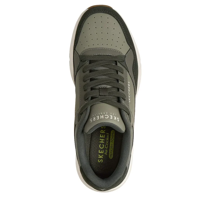 Ανδρικά sneakers Skechers 183430 OLV Λαδί όπως φοριούνται, επάνω όψη