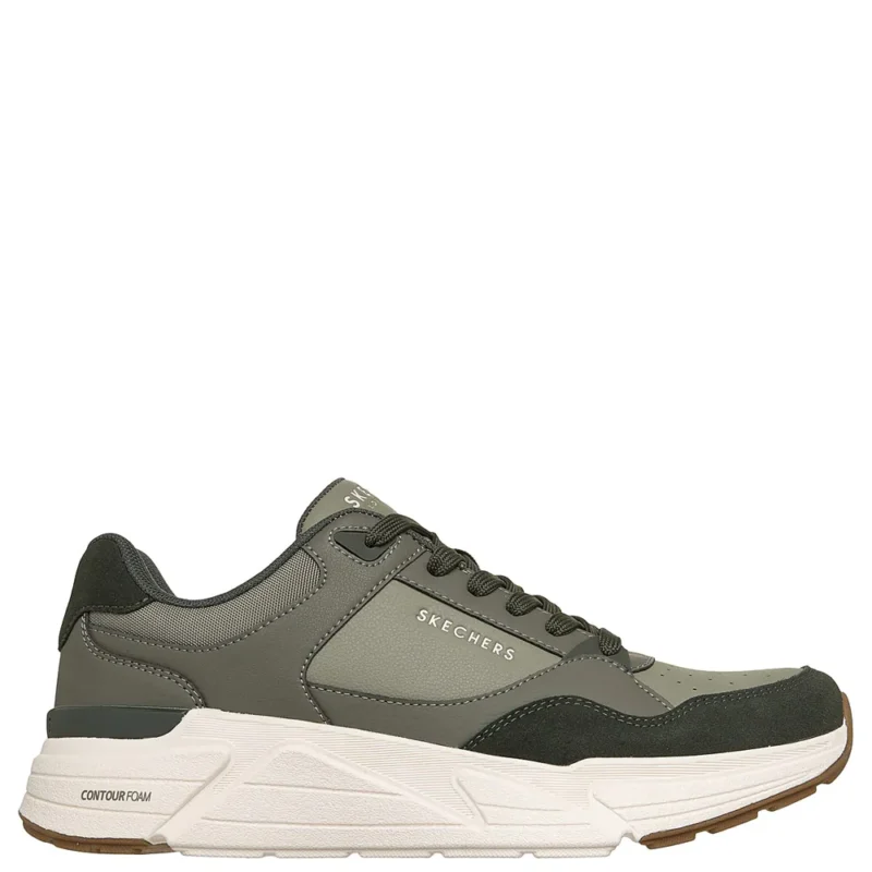 Ανδρικά sneakers Skechers 183430 OLV Λαδί σε πλάγια όψη