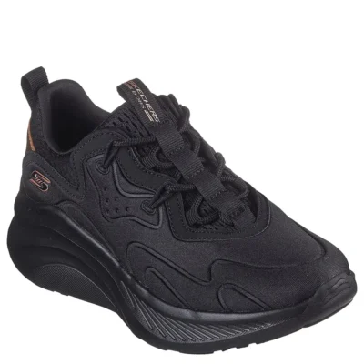 Γυναικεία sneakers Skechers 117513 BBK Μαύρο — διαγώνια όψη