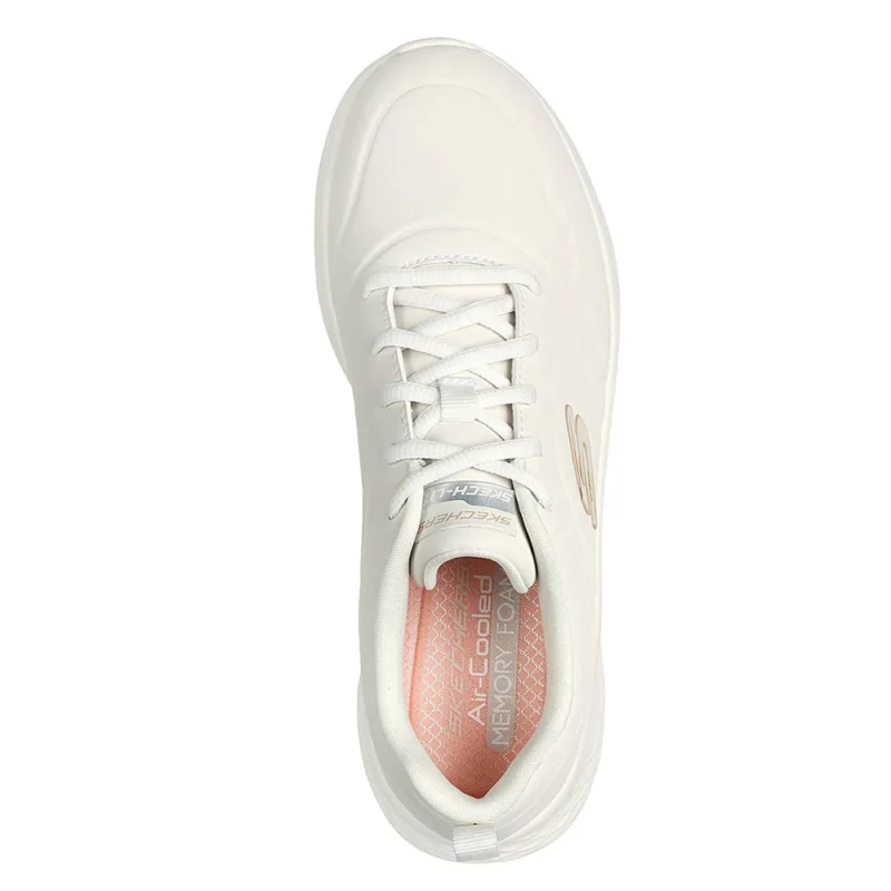 Γυναικεία sneakers Skechers 150047 OFWT Off White όπως φοριούνται, επάνω όψη