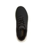 Γυναικεία sneakers Skechers 177799 Uno Flex Μαύρα BBK όπως φοριούνται, άνωθεν όψη