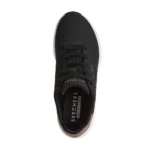 Γυναικεία sneakers Skechers 190265 BLK Μαύρο όπως φοριούνται, επάνω όψη