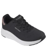 Γυναικεία sneakers Skechers 190265 BLK Μαύρο — διαγώνια όψη