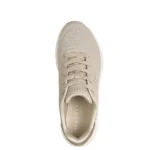 Γυναικεία sneakers Skechers 190265 NAT Μπεζ όπως φοριούνται, επάνω όψη