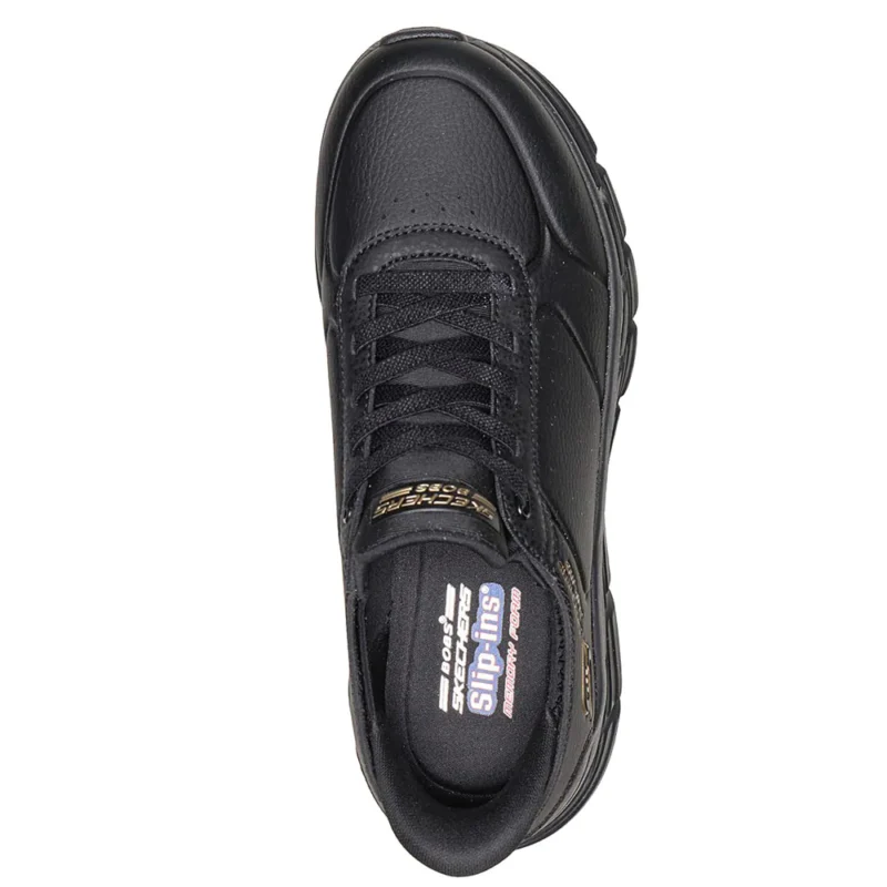 Γυναικεία sneakers Skechers 117394 BBK Μαύρο όπως φοριούνται, επάνω όψη