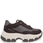 Γυναικεία sneakers Renato Garini X119R5023AK3 Καφέ Καστόρι Καφέ Πλεκτό σε πλάγια όψη
