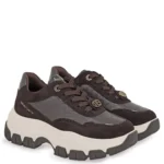 Γυναικεία sneakers Renato Garini X119R5023AK3 Καφέ Καστόρι Καφέ Πλεκτό — πλήρης όψη ζευγαριού