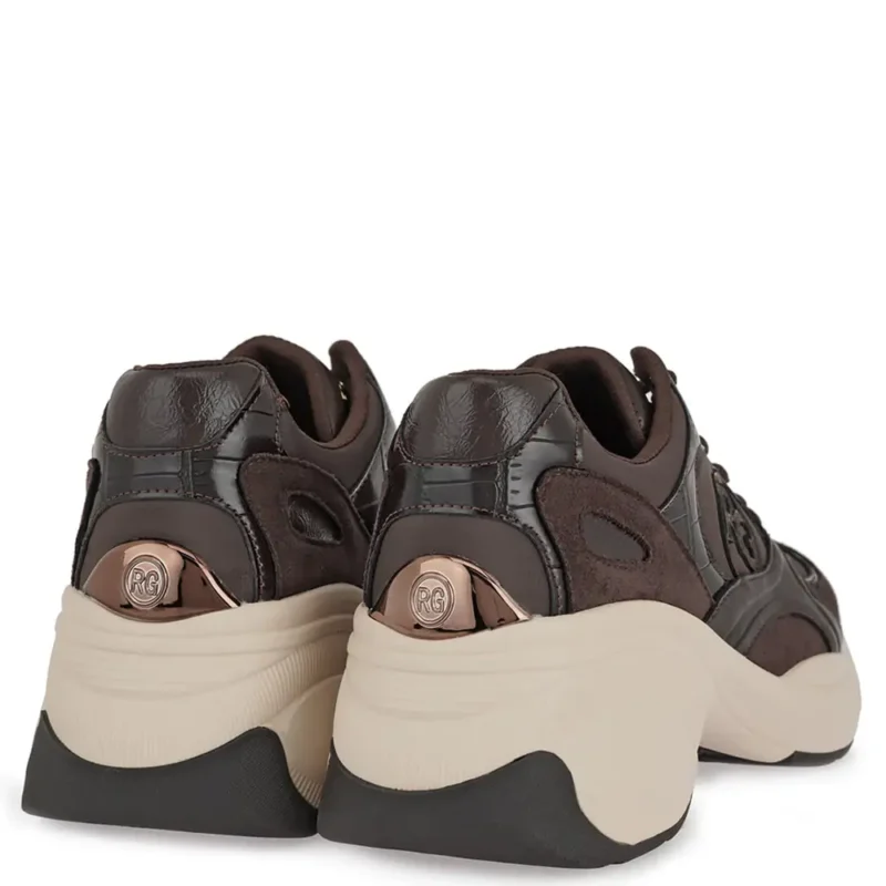 Γυναικεία sneakers Renato Garini X119R6513501 Καφέ — πίσω όψη
